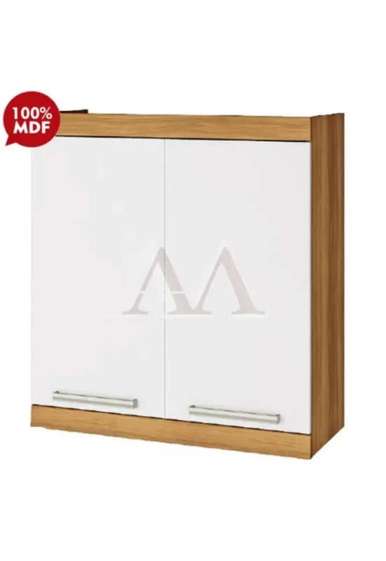 ARMARIO NESHER 2P ABRIR BURGUESA PREMIUM 80CM FREIJO / BRANCO 500545