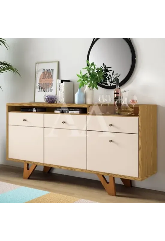 BUFFET HB SOLLARE NATURE / OFF WHITE