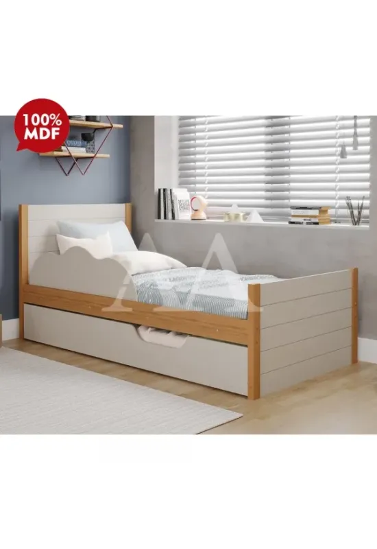 CAMA CIMOL BIBOX ELZA NATURE / OFF WHITE