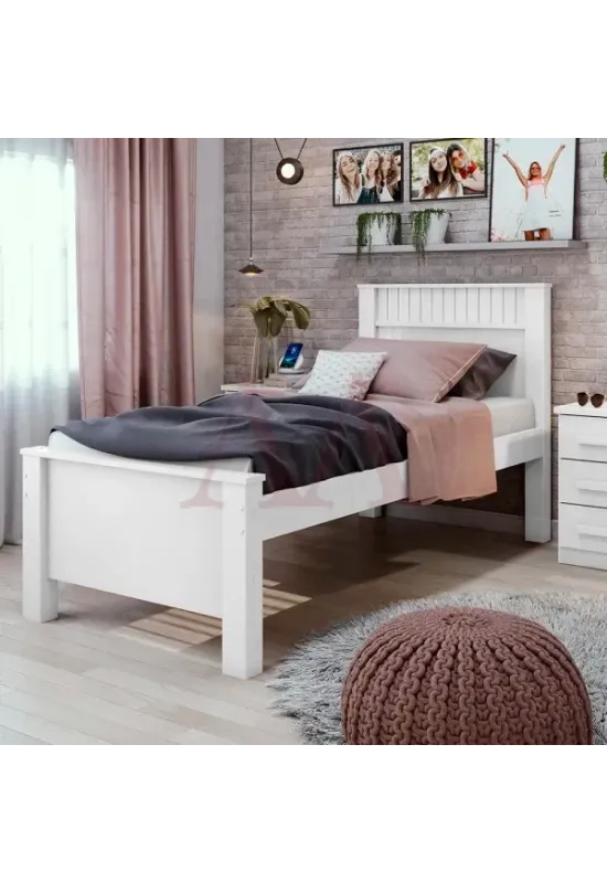 CAMA LOPAS SOLTEIRO ATHENAS PLUS S/AUXILIAR BRANCO