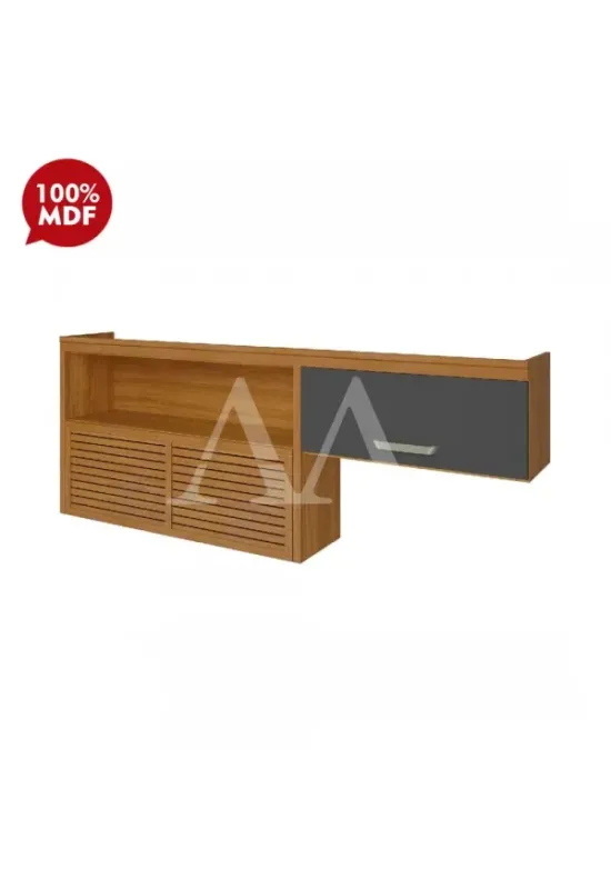 ARMARIO NESHER 2P ABRIR C/ NICHO PRINCESA 200CM FREIJO/GRAFITE 500346