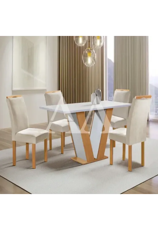 CJ MESA 4C CEL MOVEIS QATAR RETANGULAR 120X80 TAMPO DAKOTA PLUS S/VDO