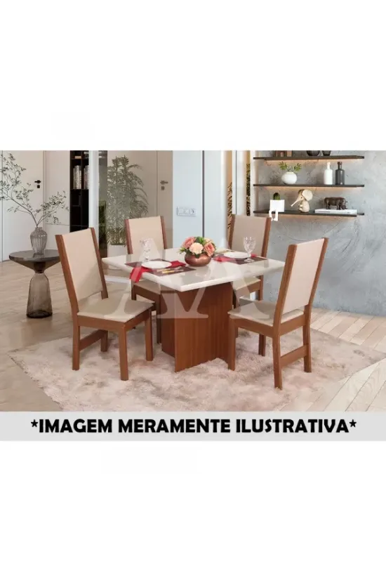 CJ MESA 4C SAO CARLOS LAISE QUADRADA 100X100 NATURALLE / OFF WHITE