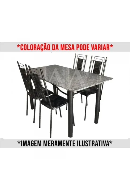 CJ MESA 4C SERRA TUBOS BELGICA NEW GRANITO 115X75 PRIMAVERA PRETO/PRAT