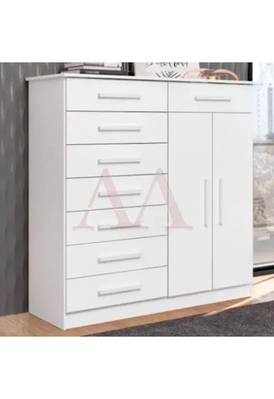 COMODA 8G 2P. ABRIR ALBATROZ NEW VERONA BRANCO