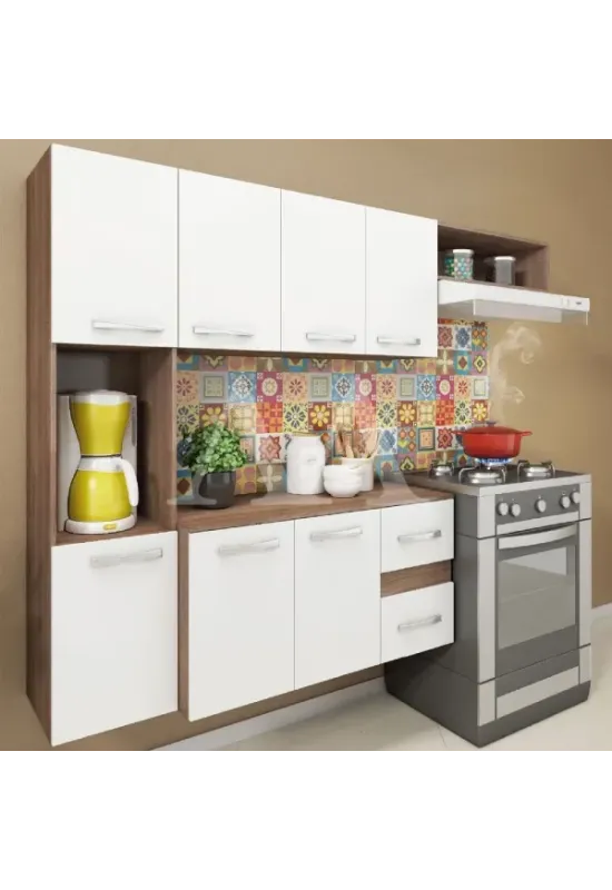 COZINHA FELLICCI COMPACTA MALI C/ BALCAO TEKA/BRANCO