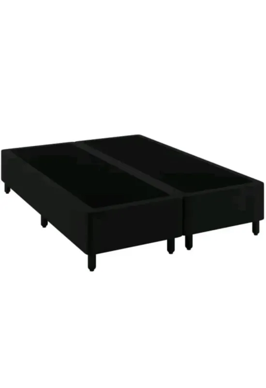 BASE BOX 138X188X27 BIPARTIDA MERON SOFT PRETO
