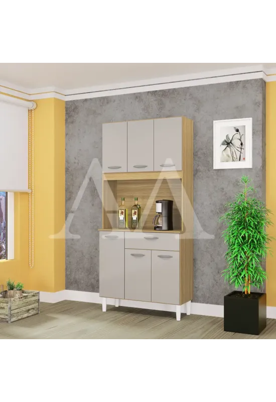 KIT 6P 1G POQUEMA CASSIA DAMASCO / OFF WHITE