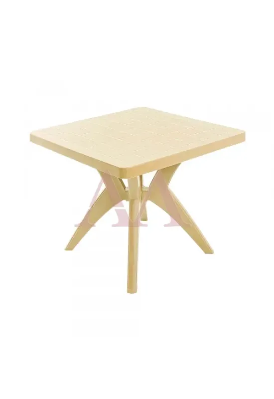 MESA FORTE PLASTICO NATURE QUADRADA BEGE NATURAL