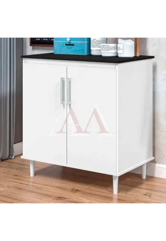 BALCAO JA 2P DUPLO  BRANCO /PRETO