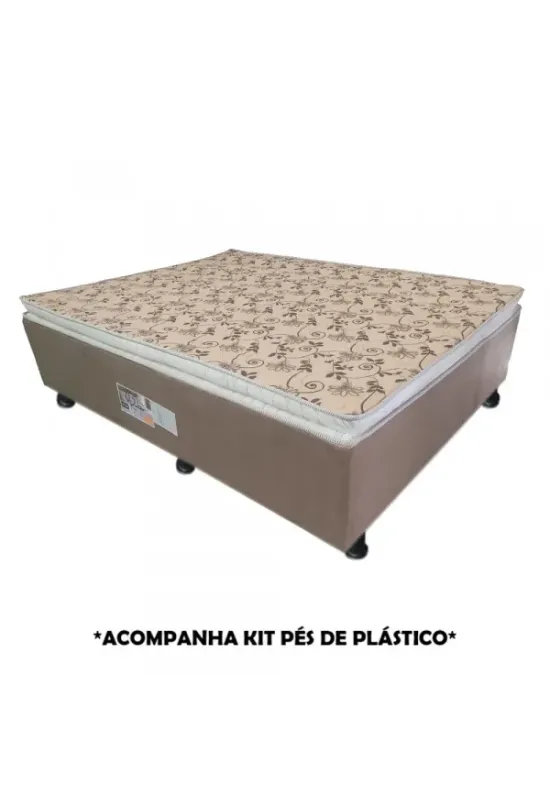 CAMA BOX D28 138X188X42 RUBI C/PILLOW