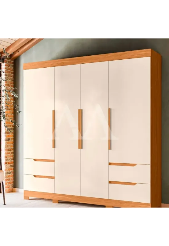 ROUPEIRO 4G 4P. ABRIR ALBATROZ VIVACCE CARVALHO GRIFE/OFF WHITE