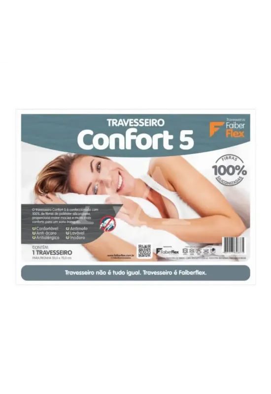 TRAVESSEIRO FAIBERFLEX MICRO 50X70