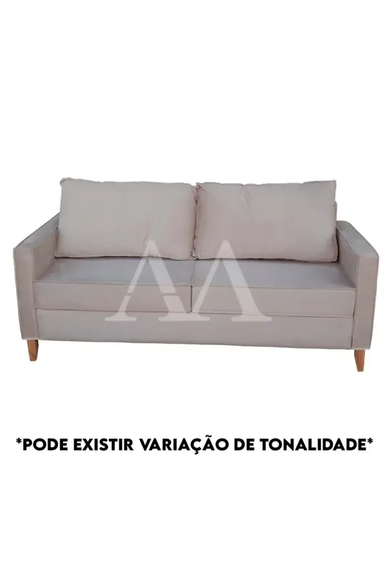 ESTOFADO MALU 3 LUGARES CHANEL CASTOR VELUDO