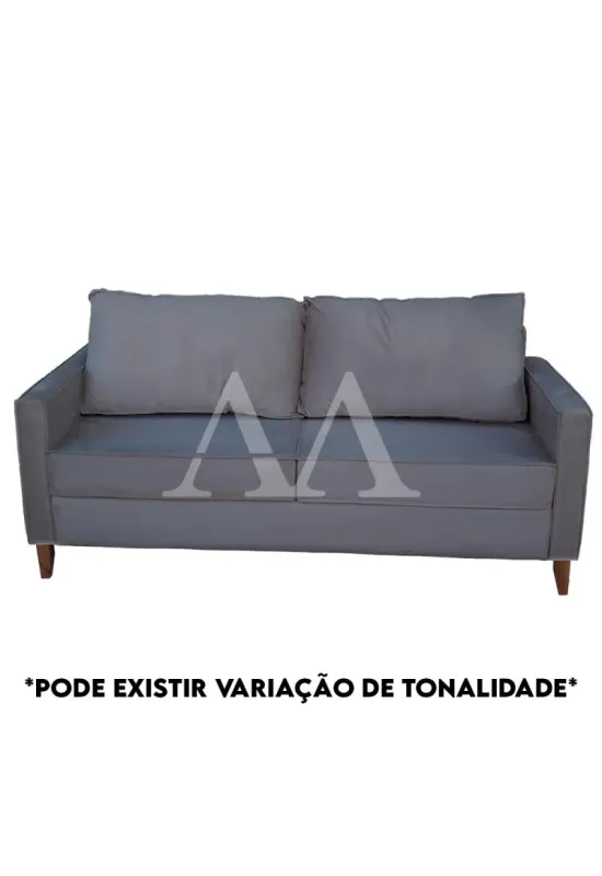 ESTOFADO MALU 3 LUGARES CHANEL GRAFITE VELUDO