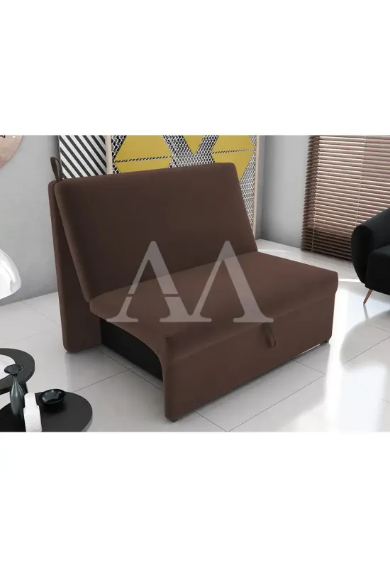 ESTOFADO CAMA MATRIX 2 LUGARES MALU SUED LIGHT MARROM ESCURO B256