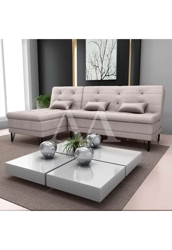 ESTOFADO CAMA MATRIX 2 LUGARES NICE C/ CHAISE LINHO CHUMBO E483