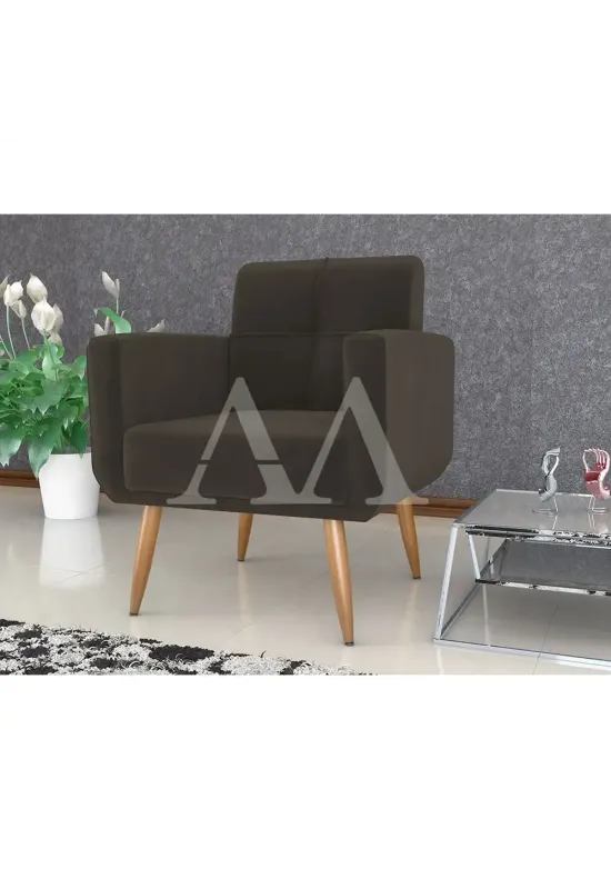 POLTRONA MATRIX HAVANA SUED LIGHT MARROM B255