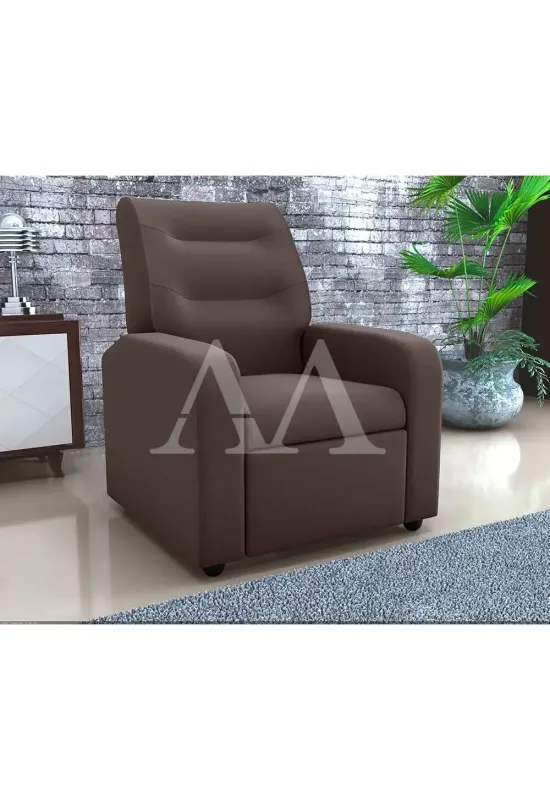 POLTRONA RECLINAVEL MATRIX CLASSIC SUED LIGHT MARROM ESCURO B256