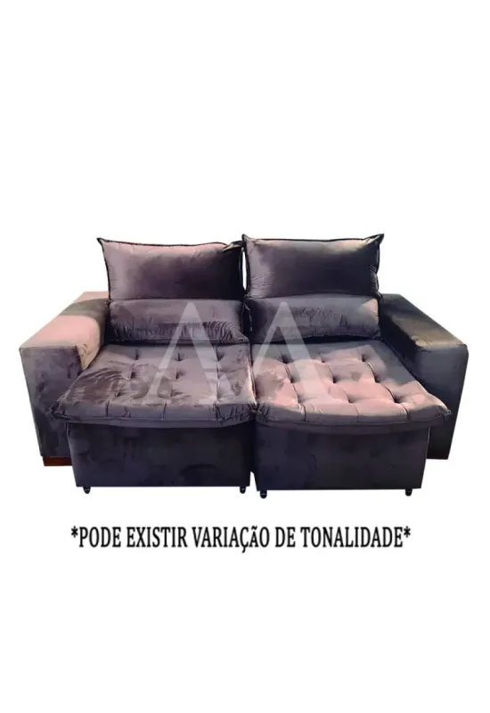 ESTOFADO BOMFLEX CHILE RETRATIL CHOCOLATE VELUDO INCA 17