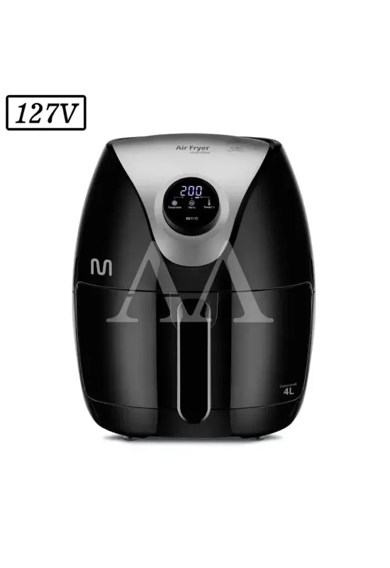 FRITADEIRA MULTILASER AIR FRYER DIGITAL 4L GO205 1500W 127V PRETA