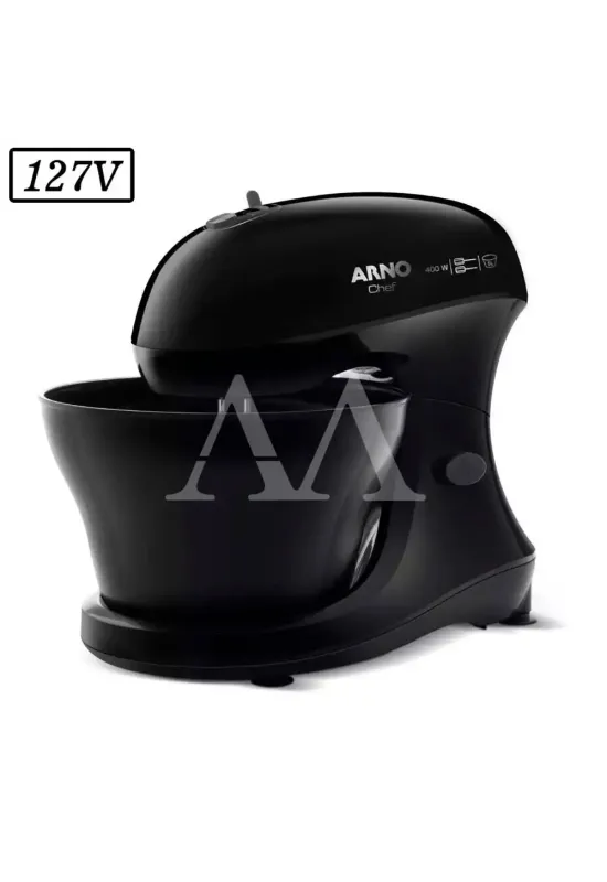 BATEDEIRA ARNO CHEF SM01 1 TIGELA 400W 5 VEL 127V PRETA
