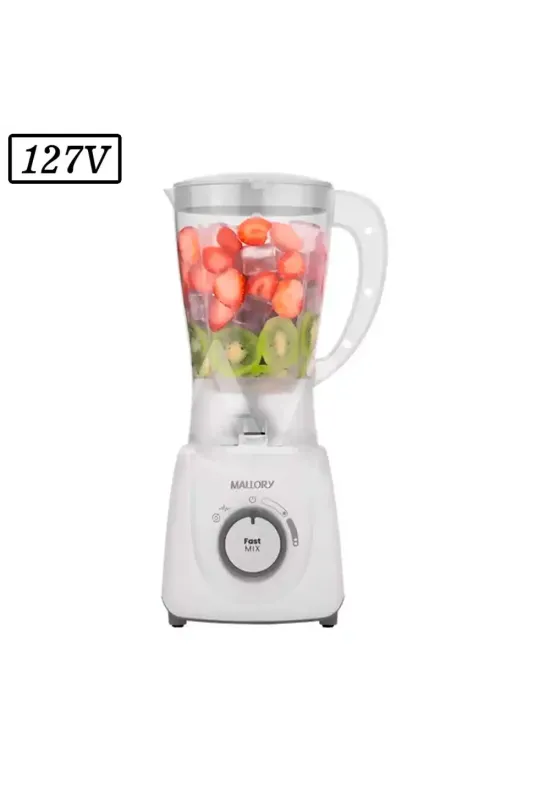 LIQUIDIFICADOR MALLORY FAST MIX 520W 2 VEL 127V BRANCO