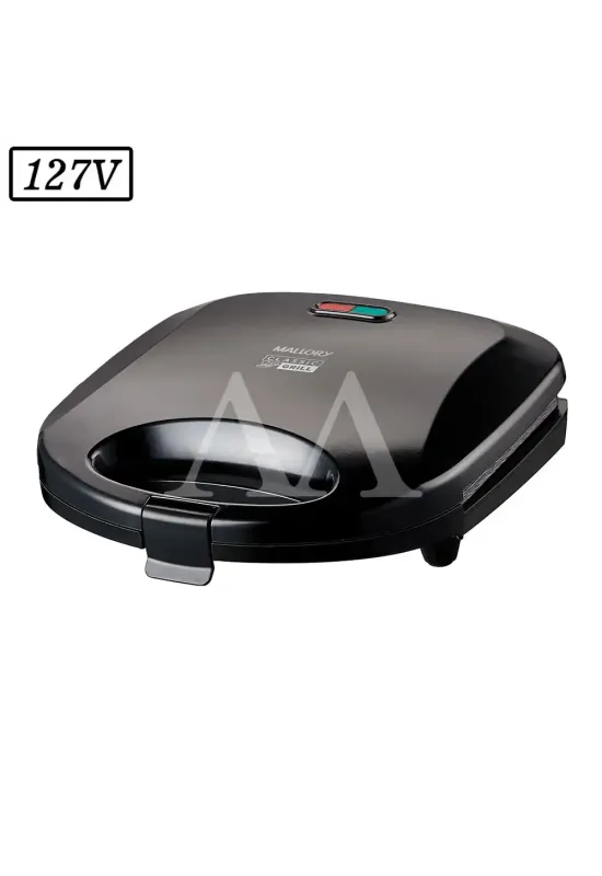 SANDUICHEIRA GRILL MALLORY CLASSIC GRILL 750W 127V PRETA