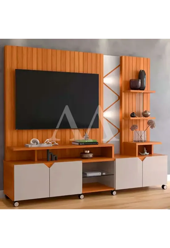 HOME LUKALIAM CROSS FRISADO JEQUITIBA/OFF WHITE PEROLIZADO