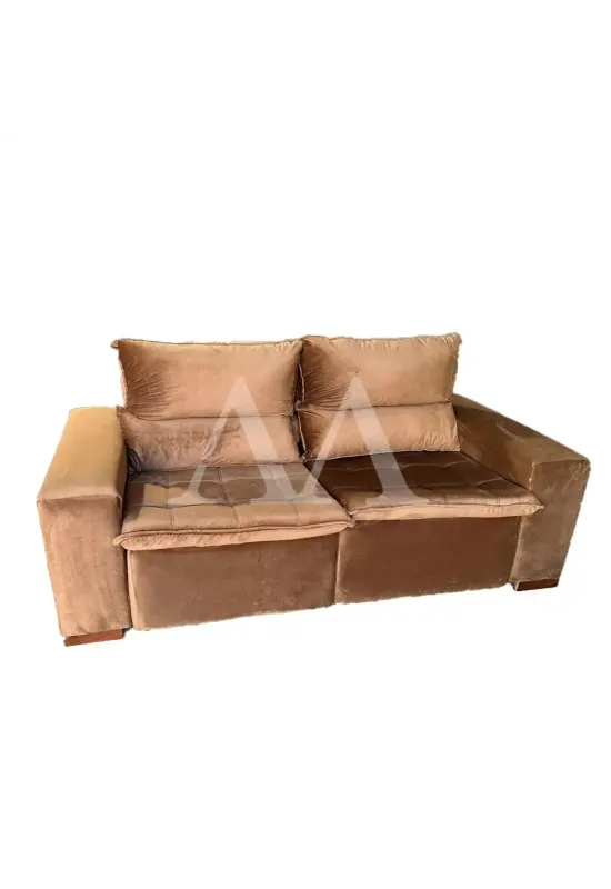 ESTOFADO BOMFLEX CHILE RETRATIL BRONZE VELUDO