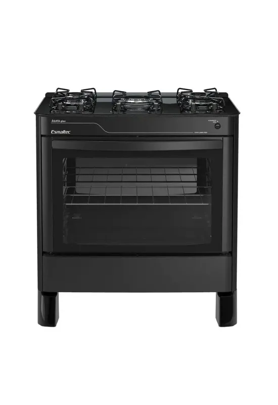 FOGAO 5B ESMALTEC AGATA GLASS PRETO