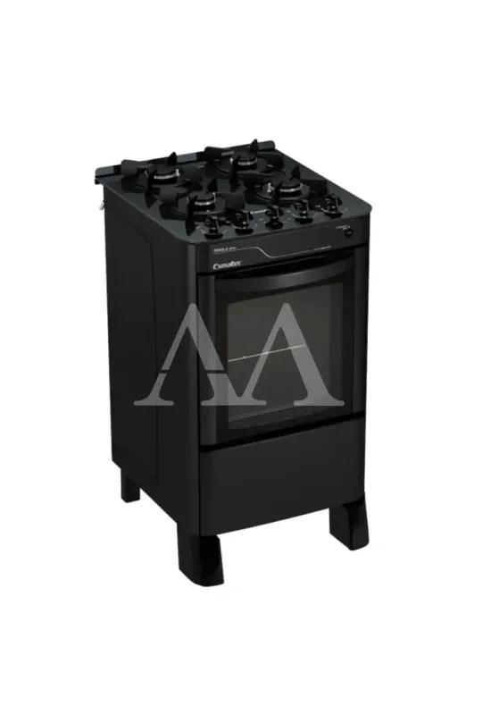 FOGAO 4B ESMALTEC PEROLA GLASS PRETO