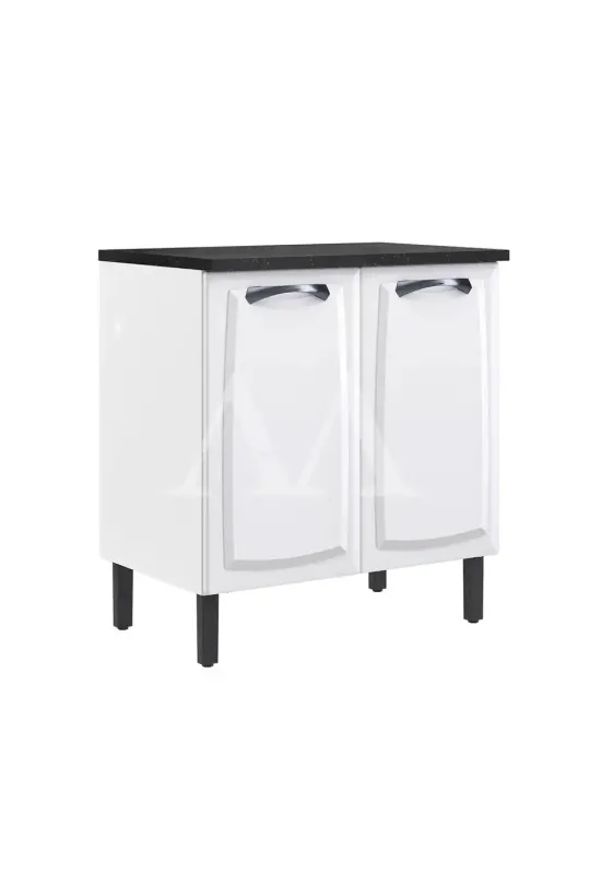 BALCAO ITATIAIA 2P ABRIR C/ TAMPO NEW PREMIUM 80CM BRANCO 1853