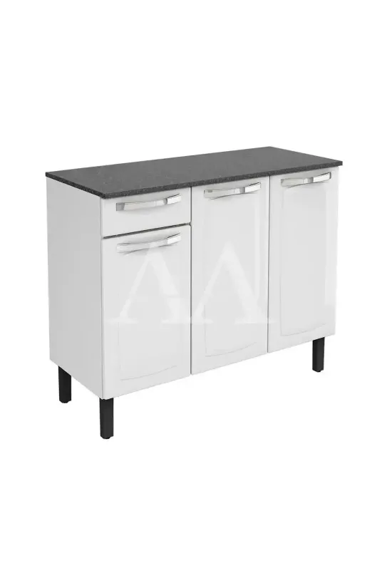 BALCAO ITATIAIA 3P 1G C/ TAMPO ROSE IG3G1 105CM BRANCO 1871