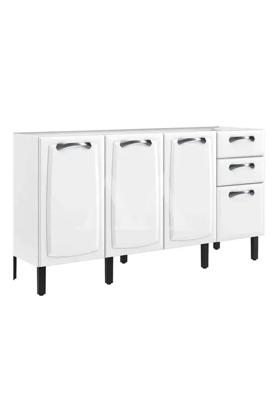 BALCAO ITATIAIA 4P 2G S/ TAMPO NEW PREMIUM 160CM BRANCO 1867