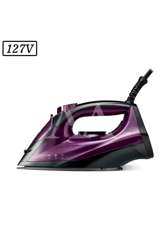 FERRO DE PASSAR ELGIN A VAPOR EASY PASS 127V ROXO/PRETO