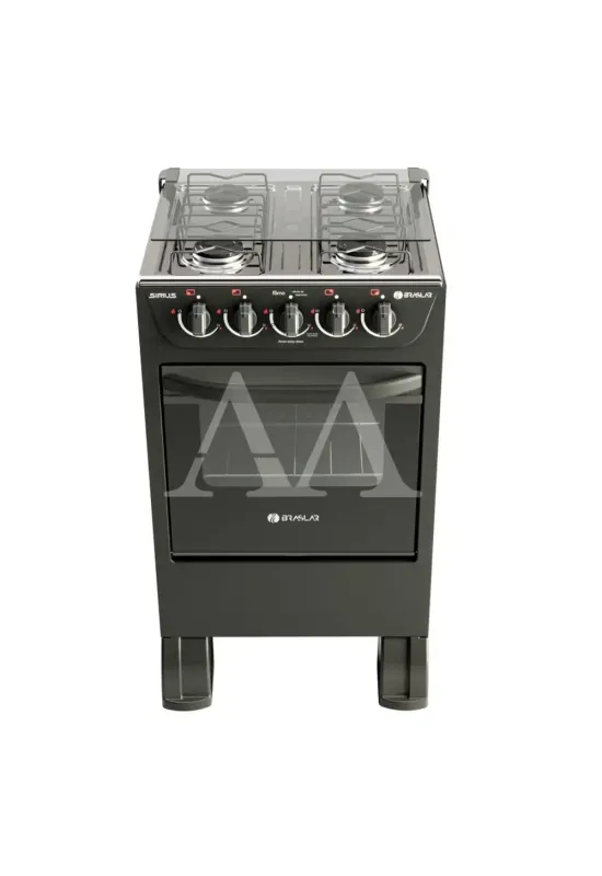 FOGAO 4B BRASLAR PISO NEW SIRIUS SIMPLES BLACK