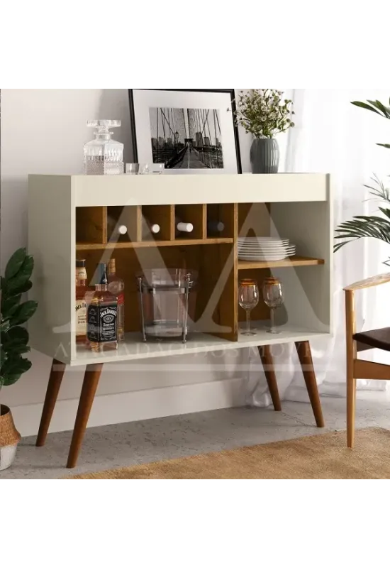 APARADOR EJ C/ ADEGA NEW ODIN OFF WHITE / FREIJO