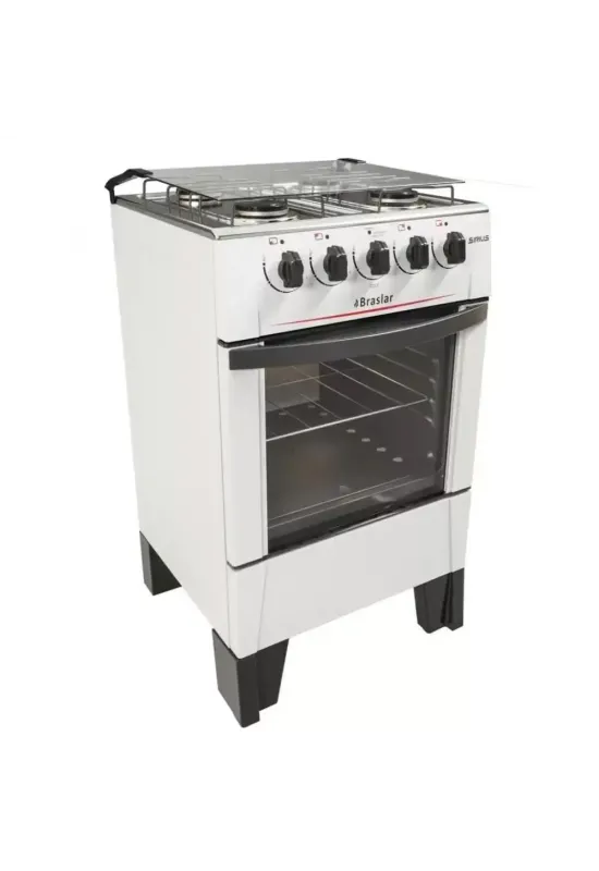 FOGAO 4B BRASLAR PISO SIRIUS SIMPLES BRANCO
