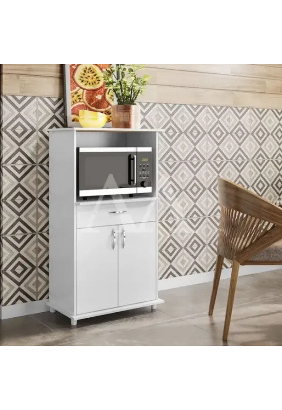 BALCAO NOTAVEL P/ MICROONDAS 2P 1G NT 3070 BRANCO NEW