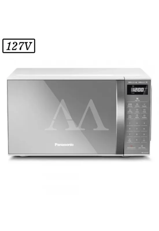 FORNO MICROONDAS PANASONIC NN-ST27LWRUN 21L 127V BRANCO ESPELHO