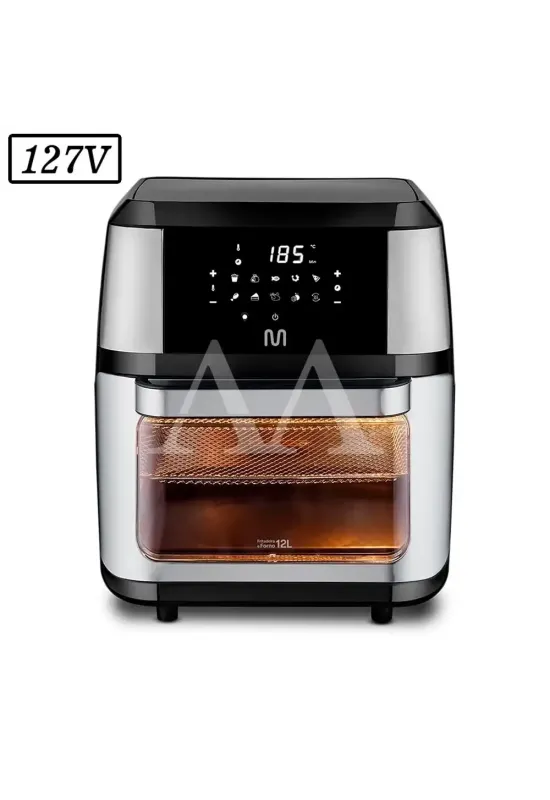FRITADEIRA MULTILASER AIR FRYER DIGITAL 12L GO225 1700W 127V PRETO