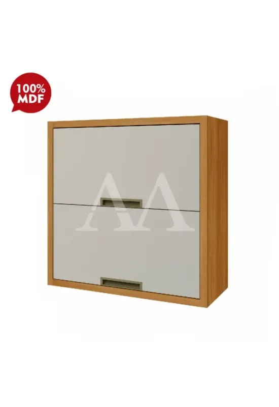 ARMARIO NESHER 2P ABRIR BASCULANTE IMPERATRIZ 80CM FREIJO / OFF WHITE